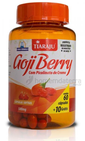 Goji Berry e Picolinato de Cromo Tiaraju - 60 Cápsulas