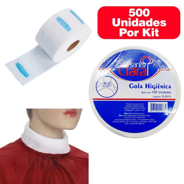 Gola Higienica 5 Rolos C/100 Unidades - 500 Unidades - Santa Clara
