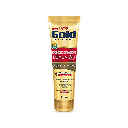 Gold Condicionador Bomba Queratina, 150 Ml, Niely