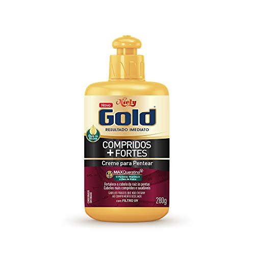 Gold Creme para Pentear Compridos + Fortes, 280G, Niely