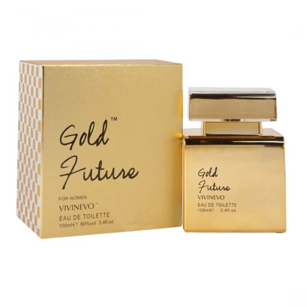 Gold Future Eau de Toilette 100ml Vivinevo Perfume Feminino Original