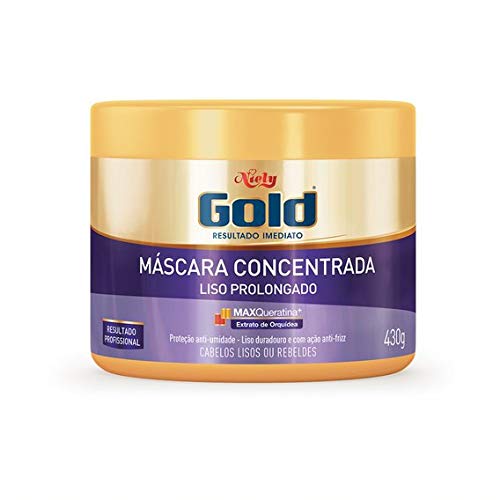 Gold Máscara Concentrada Liso Prolongado, 430G, Niely