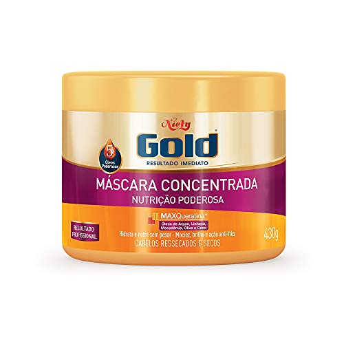 Gold Máscara Concentrada Nutrição Poderosa, 430G, Niely