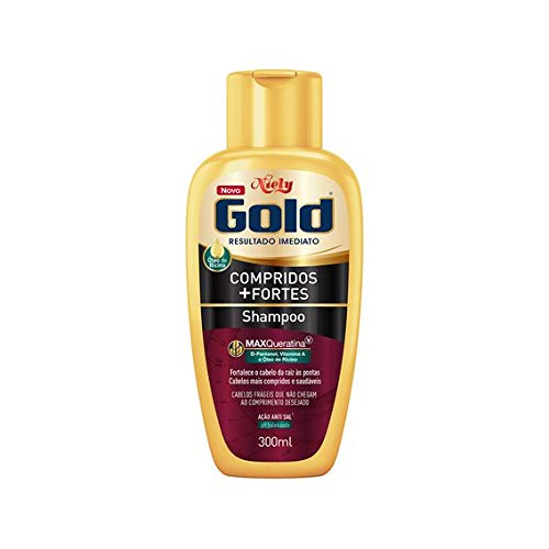 Gold Shampoo Compridos + Fortes, 300 Ml, Niely