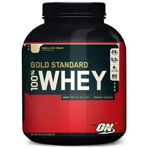 Gold Standard 100% Whey - 5lbs (2,3kg) - Optimum Nutrition - Baunilha