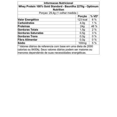 Gold Standard 100% Whey 2,27kg - Optimum Nutrition ON