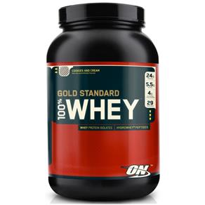 Gold Standard 100% Whey - 2lbs (908g) - Optimum Nutrition - Baunilha