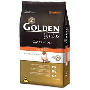 Golden Gatos Adulto Castrados Salmao 03 Kg