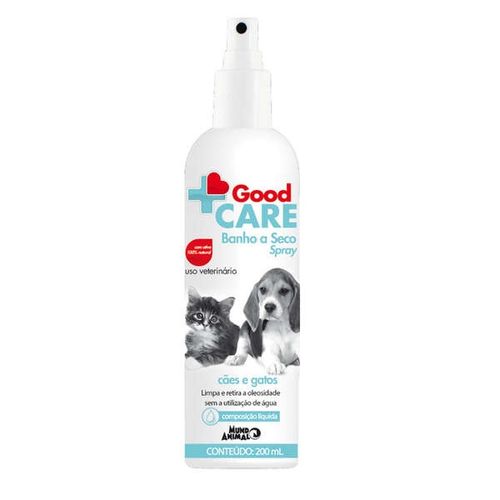 Good Care Banho a Seco Spray Natural Cães e Gatos 200 Ml