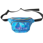 Gostar Waterproof Laser Bloco de Fanny PU Holograma Laser cintura Hip Packs Mulheres Belt Travel Bag Caixa Pouch