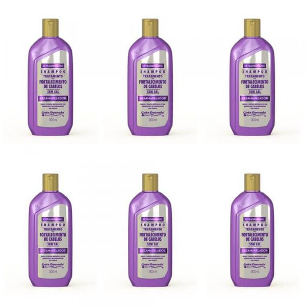 Gota Dourada Desamarelador Shampoo 430ml (Kit C/06)