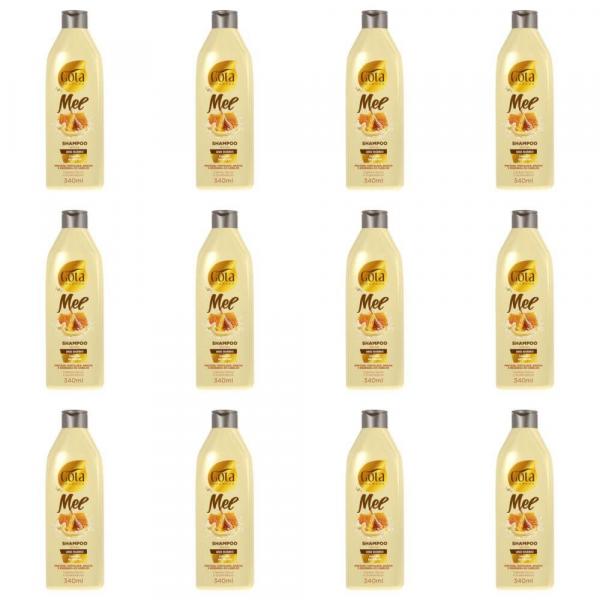 Gota Dourada Mel Shampoo Uso Diário 340ml (kit C/12)
