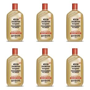 Gota Dourada Quimicamente Tratados Shampoo 430ml - Kit com 06