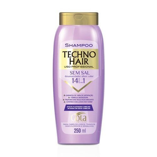 Gota Dourada Techno Hair Desamarelador Shampoo 250ml (Kit C/06)