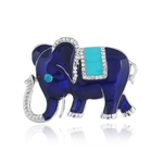 Gotejamento retro Oil esmalte pequeno elefante Mini Broche Moda Partido elegante