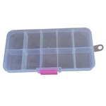 Grades de 10 Caixa de armazenamento plástica transparente Organizador de Jóias Ajustáveis Caso