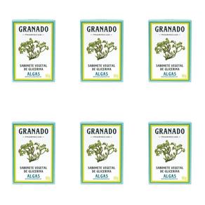 Granado Algas Sabonete Vegetal com Glicerina 90g - Kit com 06