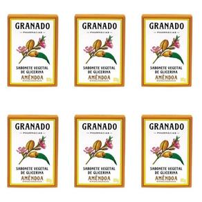 Granado Amêndoa Glicerina Sabonete 90g - Kit com 06