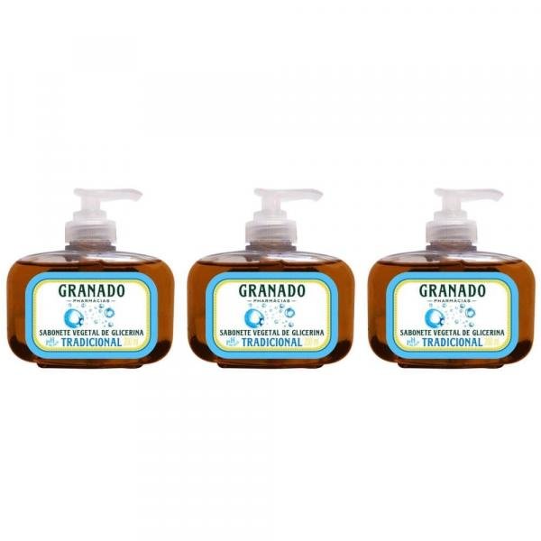 Granado Glicerina Tradicional Sabonete Líquido 200ml (Kit C/03)