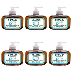Granado Glicerina Tradicional Sabonete Líquido 200ml - Kit com 06