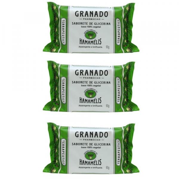 Granado Hamamélis Glicerina Sabonete 90g (Kit C/03)