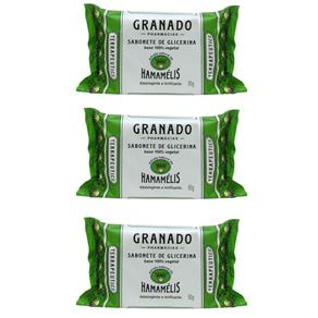 Granado Hamamélis Glicerina Sabonete 90g - Kit com 03