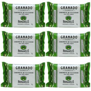 Granado Hamamélis Glicerina Sabonete 90g - Kit com 06