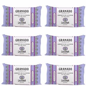Granado Lavanda Sabonete Vegetal com Glicerina 90g - Kit com 06