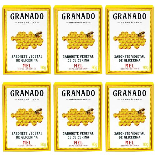 Granado Mel Sabonete Vegetal C/ Glicerina 90g (kit C/06)