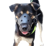 Grande Leather Dog Pet Focinho cobrir a boca Anti Barking Mordedura M¨¢scara Mastigar