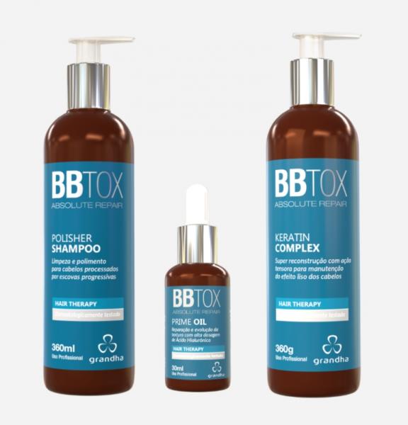 Grandha Bbtox Absolute Repair Hair Therapy Kit Profissional C/ 3 Produtos - Grandha Profissional