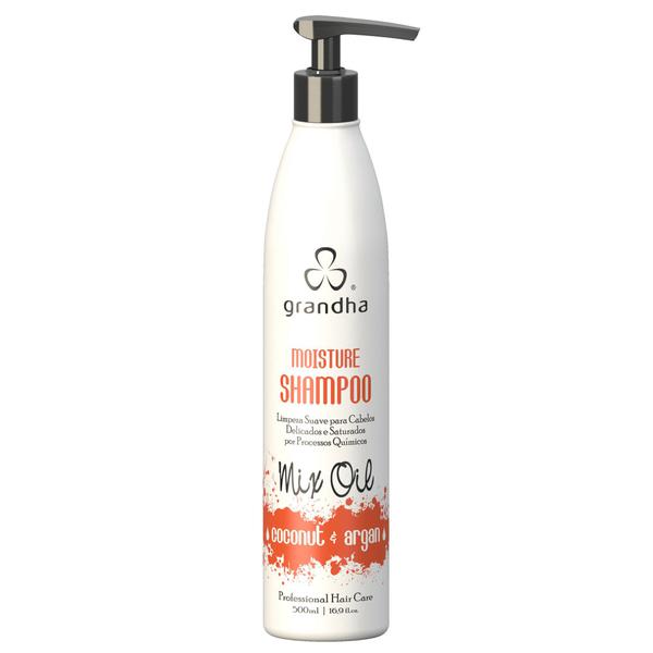 Grandha Mix Oil Coconut Argan Moisture Shampoo 500ml
