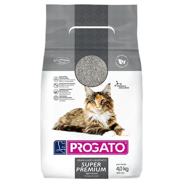 Granulado Higiênico ProGato Aglomerante Super Premium para Gatos (4kg)