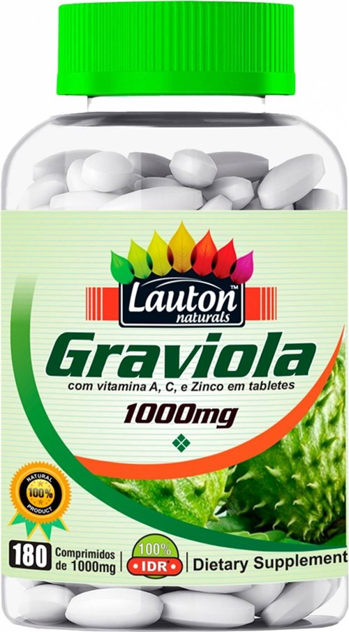 Graviola 1000mg 180 Comprimidos Lauton Nutrition
