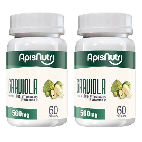Graviola - 2 Un de 60 Cápsulas - Apisnutri