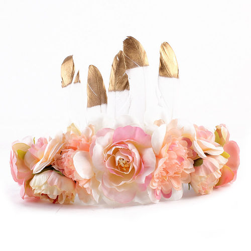 Grinalda da Flor Crianças Moda Exquisite Headband Floral Crown Garland