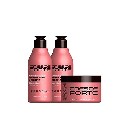 Groove Professional Cresce Forte - Kit Shampoo e Condicionador 300ml + Máscara 300g