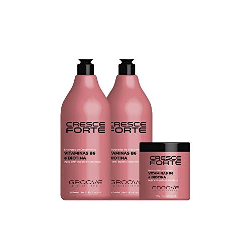 Groove Professional Cresce Forte - Kit Shampoo e Condicionador 1l + Máscara 500g