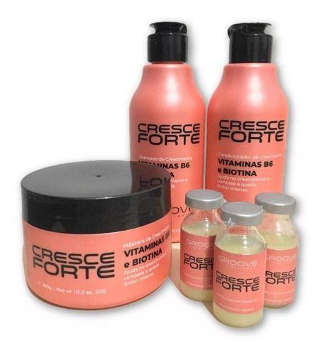 Groove Professional Kit Completo Cresce Forte 6 Produtos