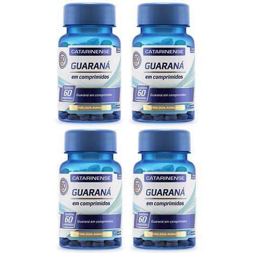 Guaraná - 4 Un de 60 Comprimidos - Catarinense