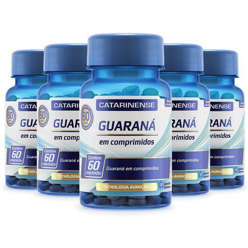 Guaraná - 5 Un de 60 Comprimidos - Catarinense