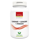 Guaraná + Gengibre + Pimenta 60 cápsulas