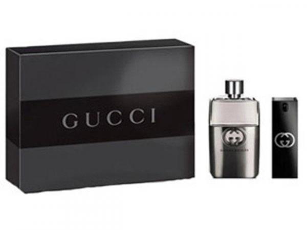 Gucci Coffret Perfume Masculino Guilty Pour Homme - Spray Edt 90ml + 1 Perfume 30ml + Travel Spray