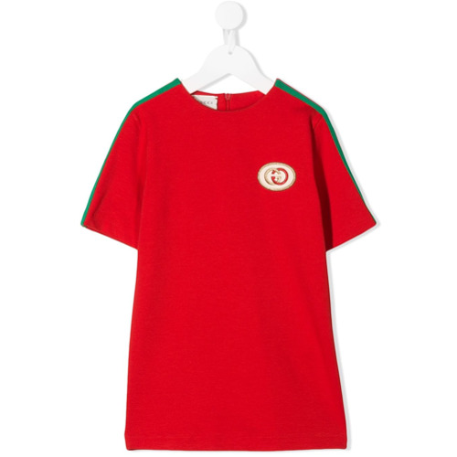 Gucci Kids Camiseta com Logo Contrastante - Vermelho