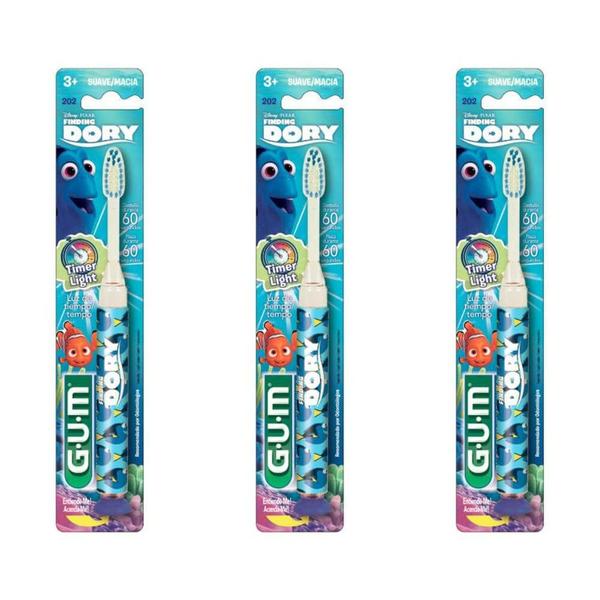 Gum Escova Dental Infantil (Kit C/03)