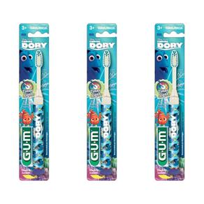 Gum Escova Dental Infantil - Kit com 03