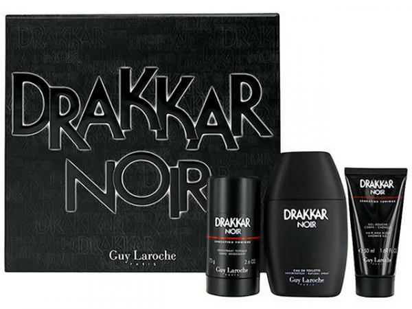 Guy Laroche Coffret Perfume Masculino - Drakkar Noir Edt 100ml + Gel de Banho +Desodorante