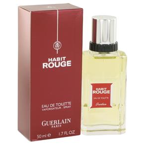 Habit Rouge Eau de Toilette Spray Perfume Masculino 50 ML-Guerlain