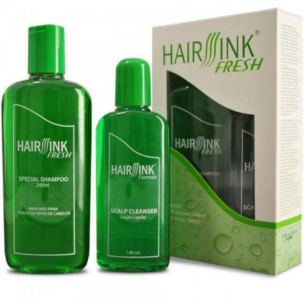 Hair Sink Fresh Tratamento Antiqueda de Cabelos Shampoo 240ml e Tônico Capilar 140ml - Hair Sink