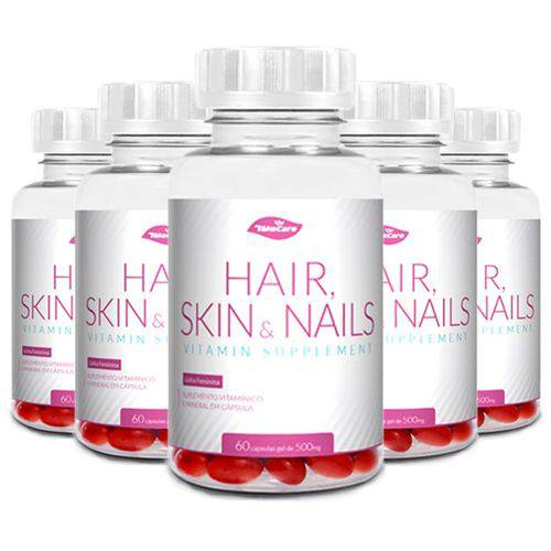 Hair Skin & Nails - 5 Un de 60 Cápsulas - Take Care